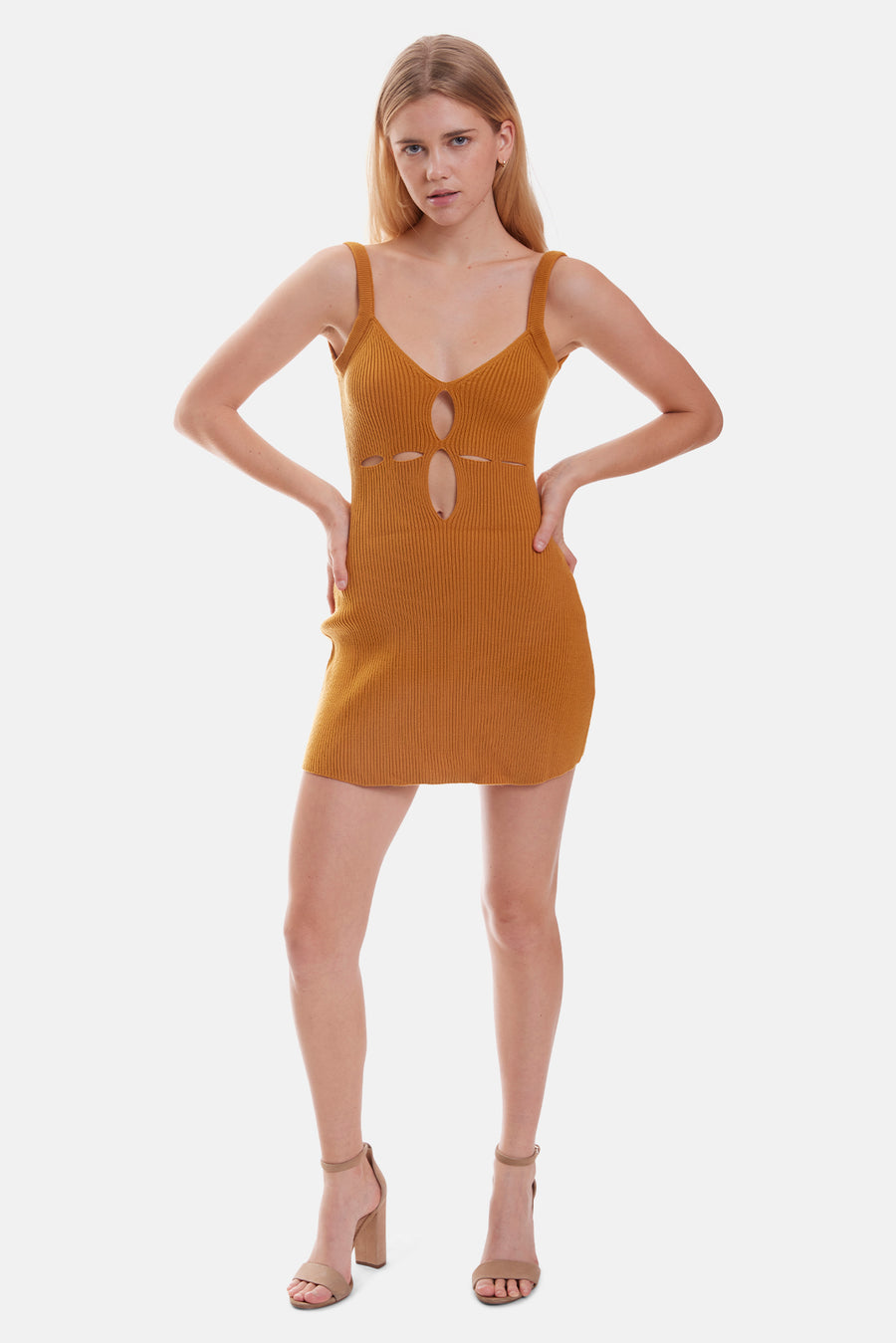 Maggie Mini Dress Orange - blueandcream