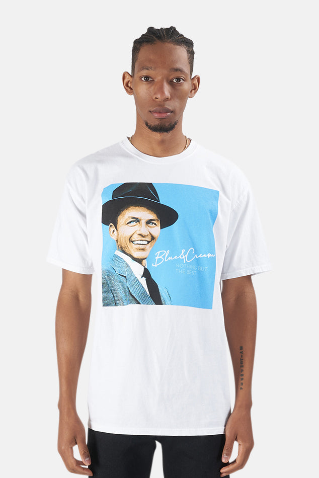 Sinatra Tee White - blueandcream