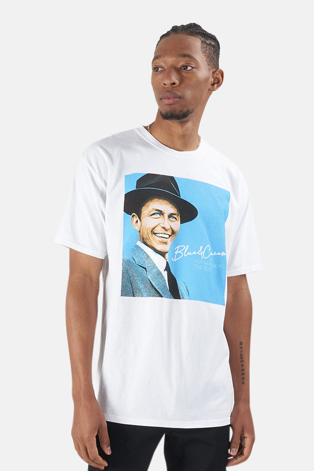 Sinatra Tee White - blueandcream