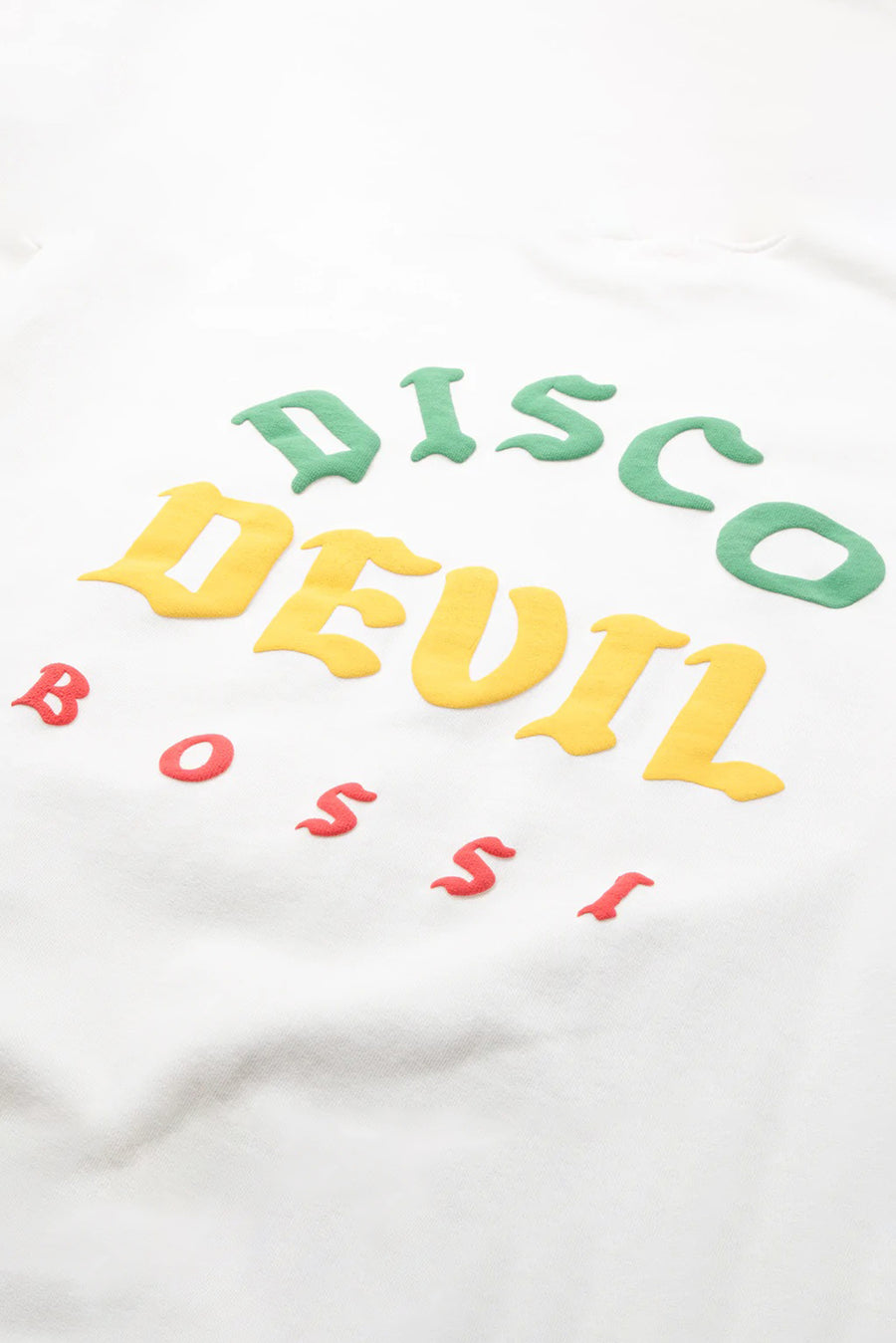 Disco Devil Crewneck White - blueandcream