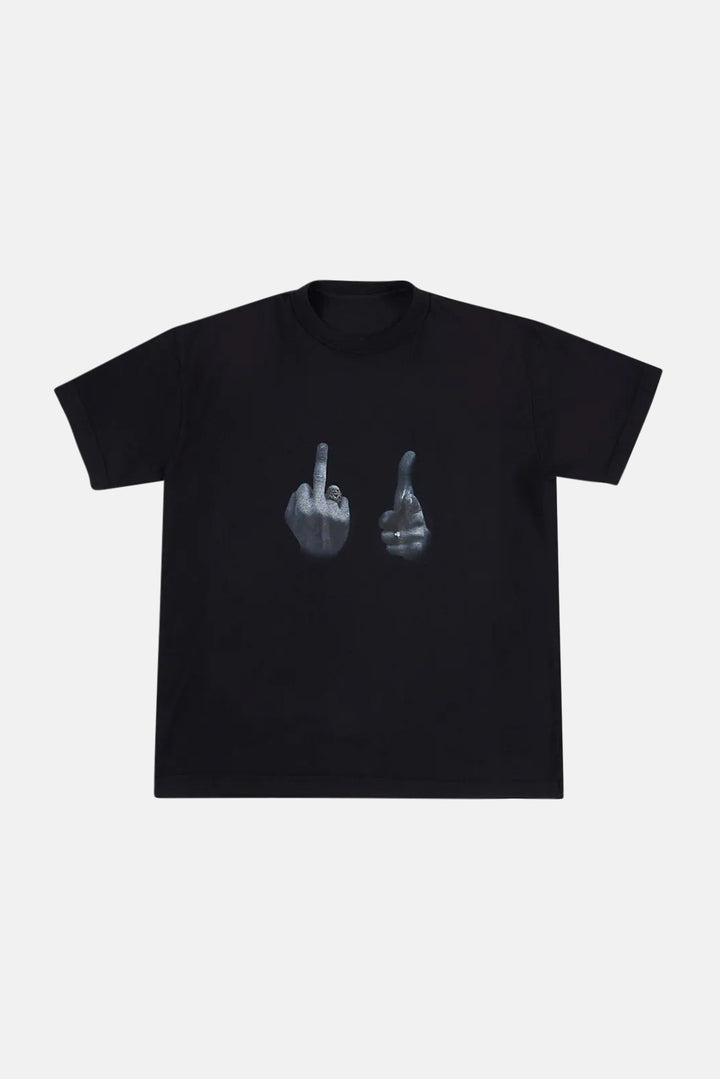 F U Tee Black - blueandcream