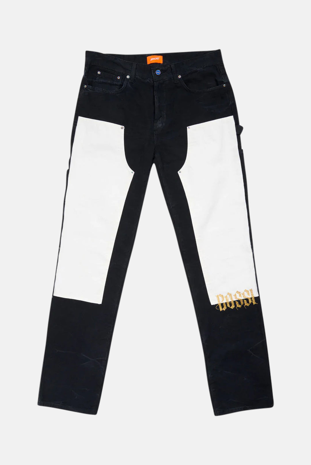 Worker Pant Black/White - blueandcream