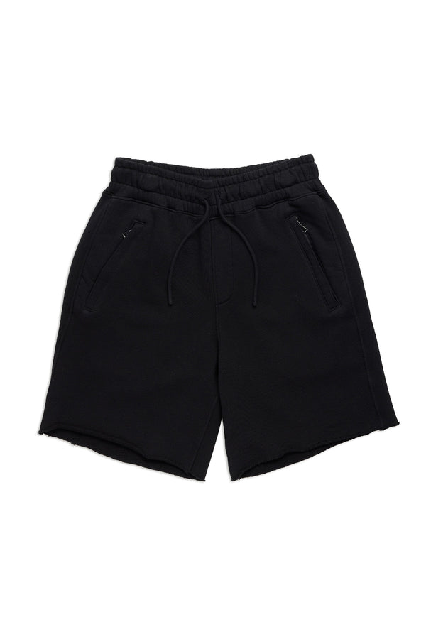 Bronx Zip Shorts Jet Black - blueandcream