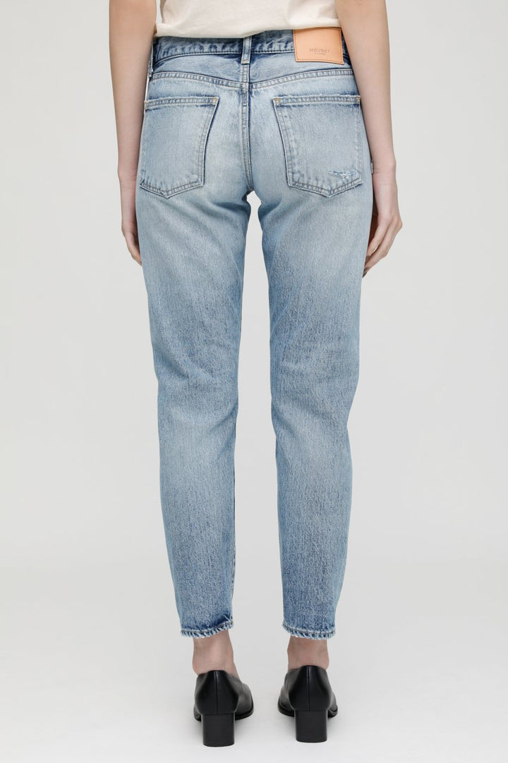 Chess Park Tapered Jean Light Blue - blueandcream