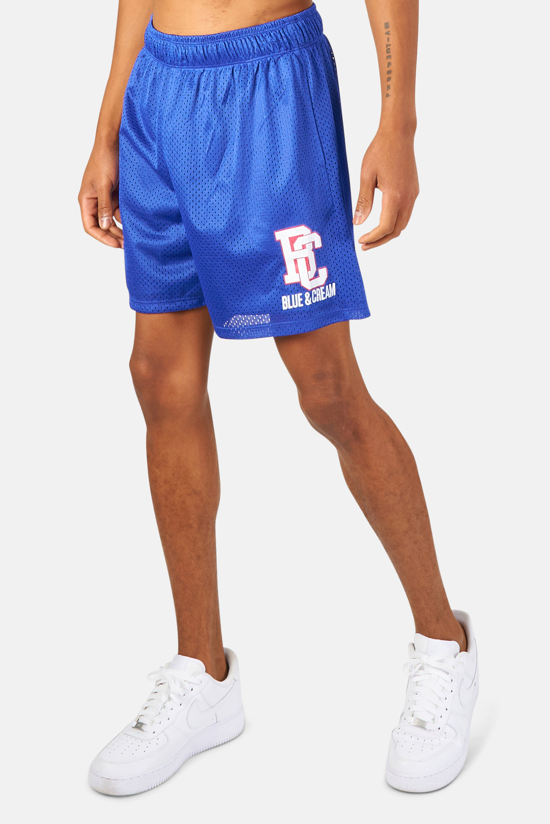 New York Mesh Shorts Royal Blue/Red - blueandcream