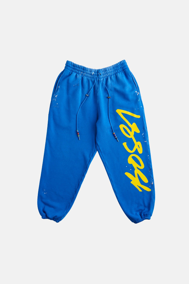 Sweatpant Royal - blueandcream