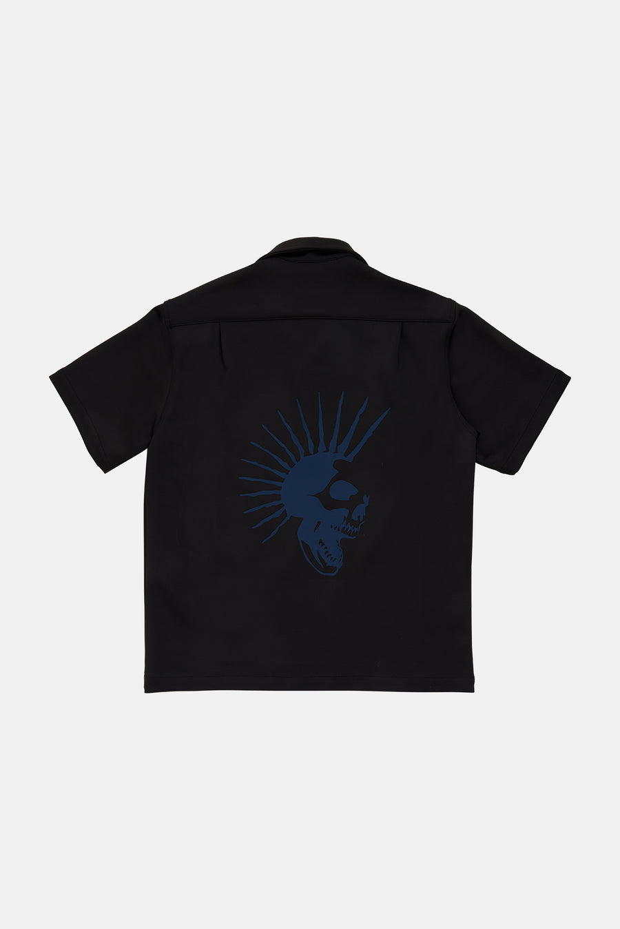 Neoprene Camp Shirt Black - blueandcream