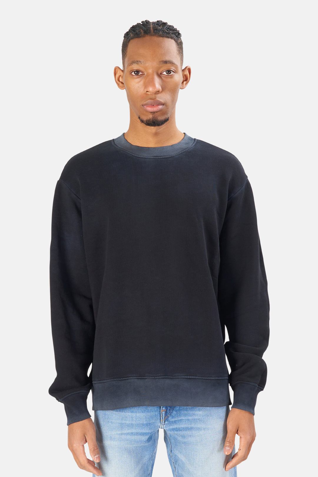 Bronx Crew Sweatshirt Vintage Black - blueandcream