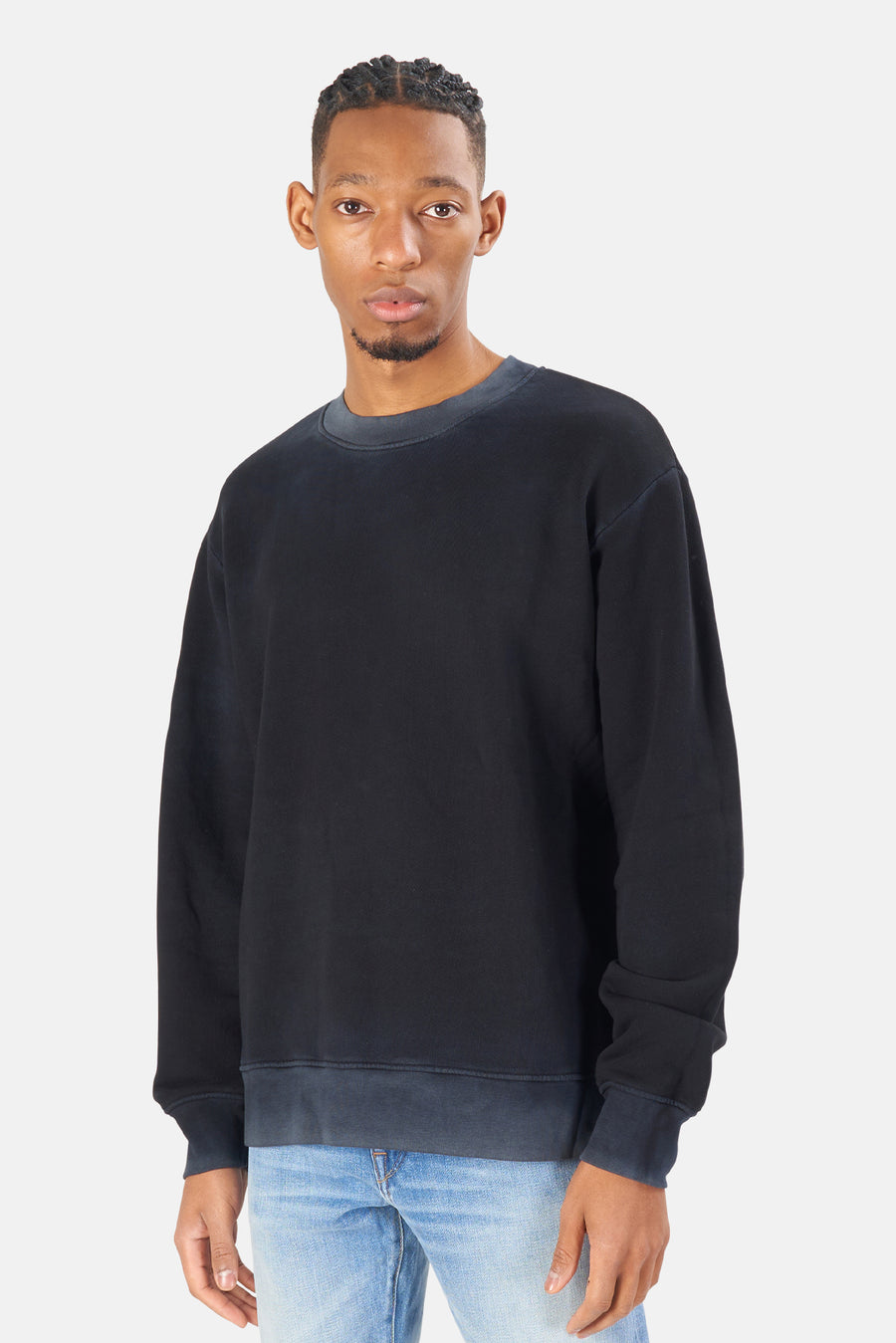 Bronx Crew Sweatshirt Vintage Black - blueandcream