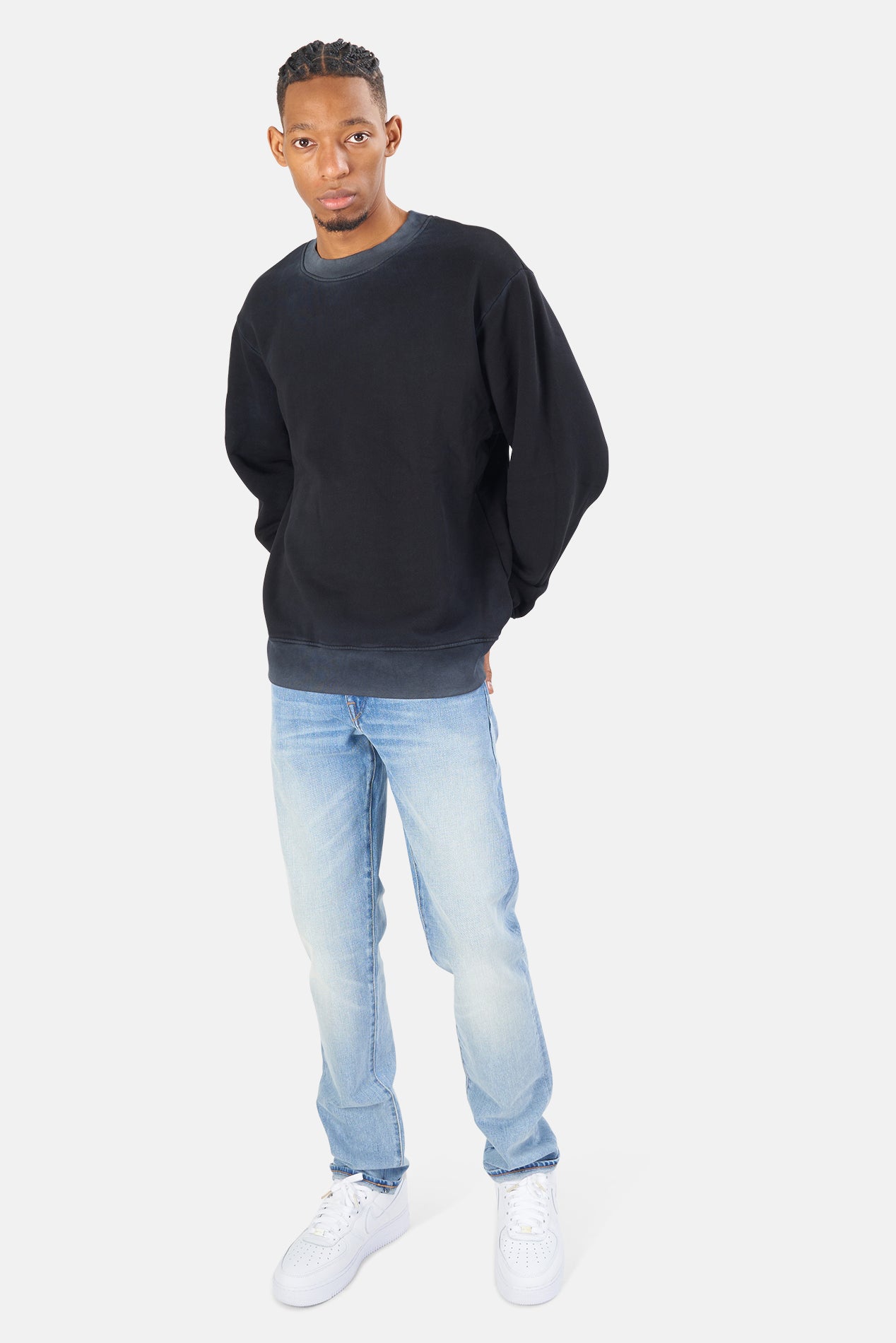 Bronx Crew Sweatshirt Vintage Black – blueandcream