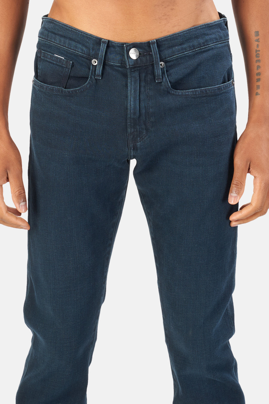 FRAME Placid L'Homme Slim Jeans - blueandcream