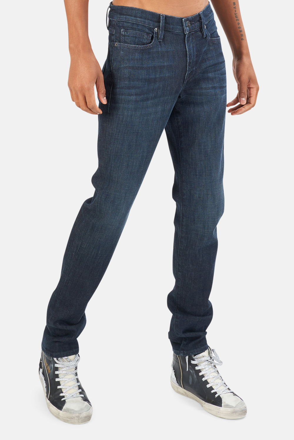 FRAME Tudor L'Homme Slim Jeans - blueandcream