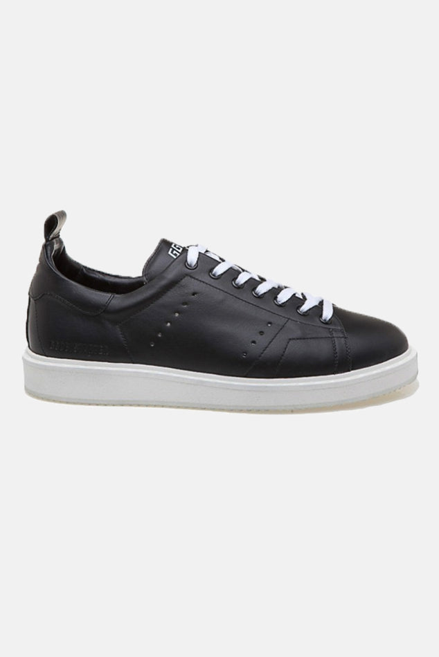 Starter Low Top Sneaker Black/White Sole - blueandcream