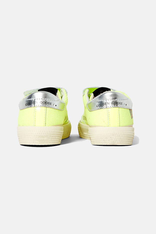 Kids May Low Top Sneaker Fluorescent Yellow - blueandcream