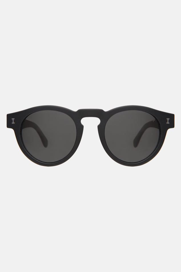 Leonard Sunglasses Matte Black/Grey - blueandcream