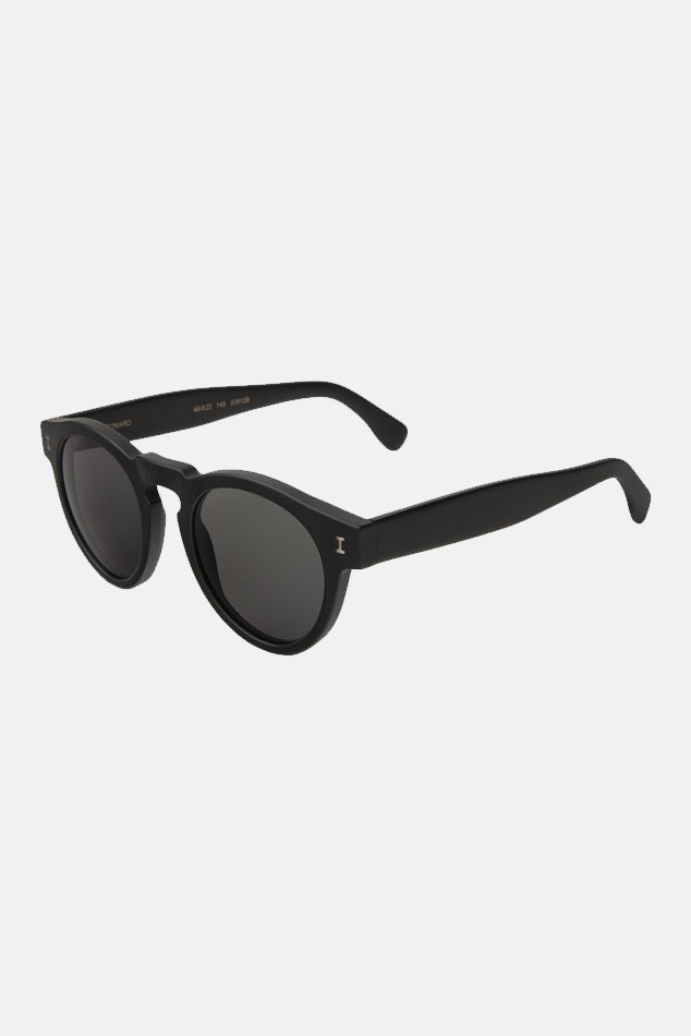 Leonard Sunglasses Matte Black/Grey - blueandcream