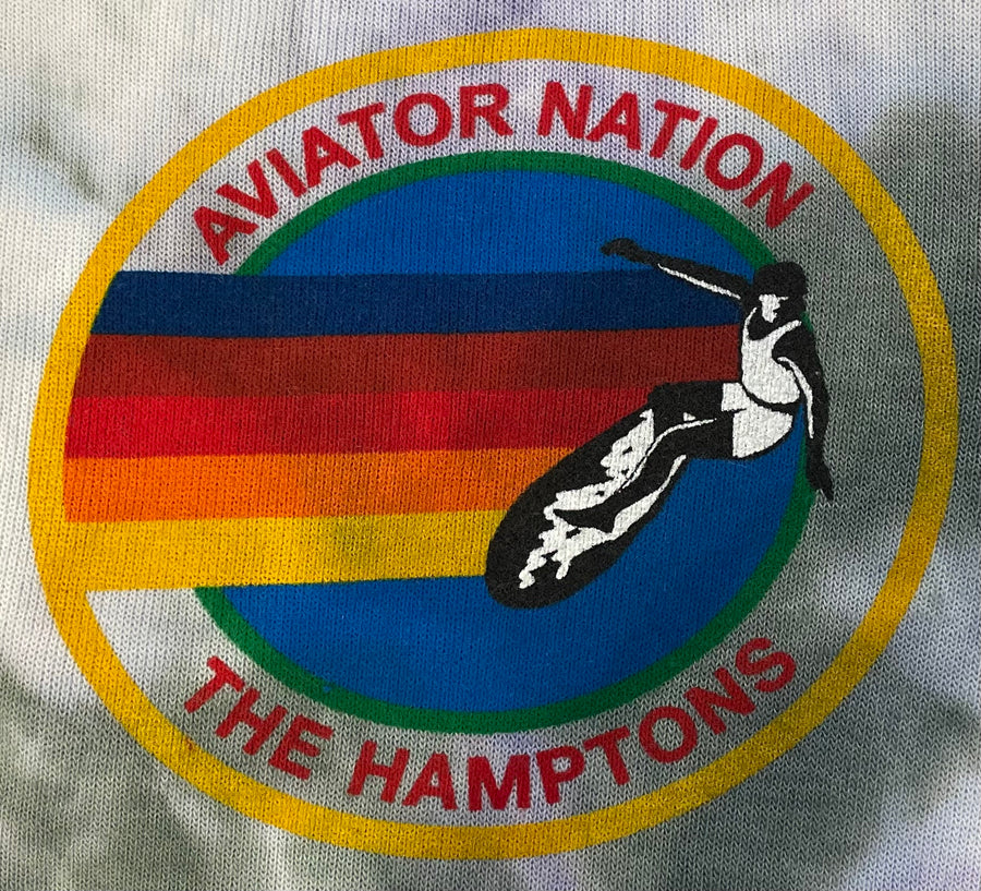 Men's Hamptons Crew Sweatshirt Tie Dye Cloud Purple - blueandcream