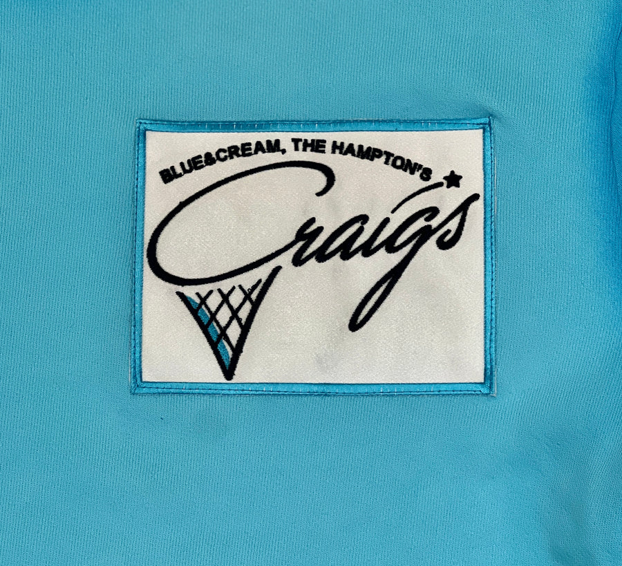Craig's Ice Cream Crew Sweatshirt Turquoise - blueandcream