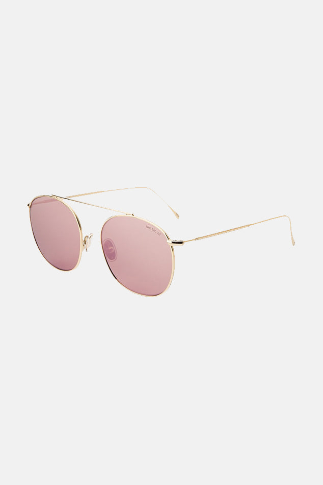 Mykonos II Sunglasses Gold/Bright Rose - blueandcream