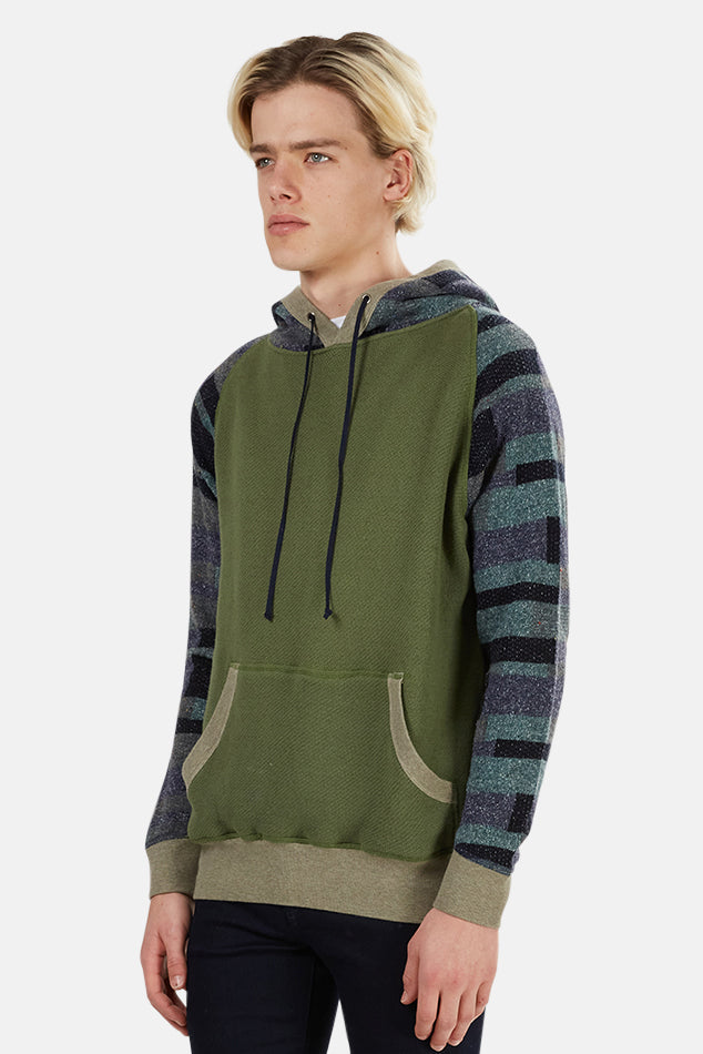 Green Pullover Hoodie - blueandcream