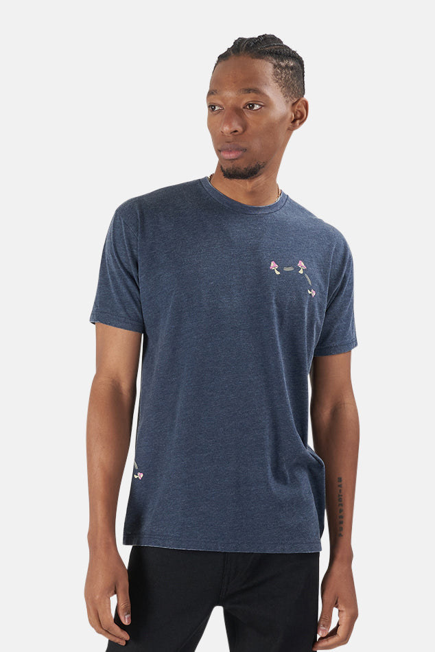 Mini Mushroom Tee Navy - blueandcream