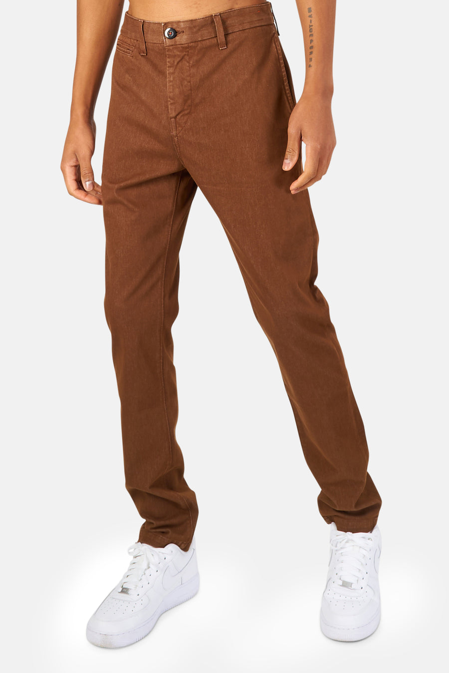 The Axe Denit Chino Pant Brown - blueandcream