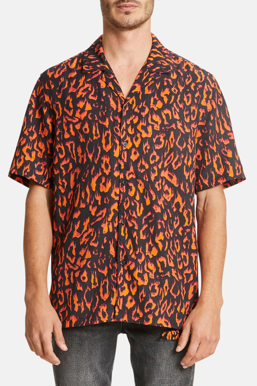 Fire Resort SS Shirt Orange - blueandcream
