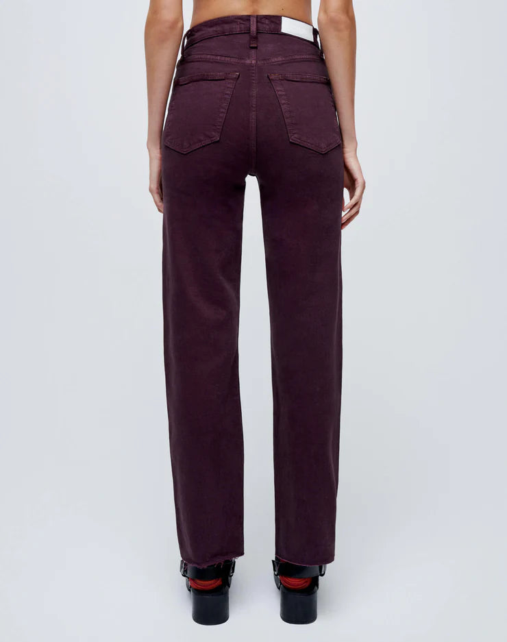 70s Stove Pipe Jean Washed Plum