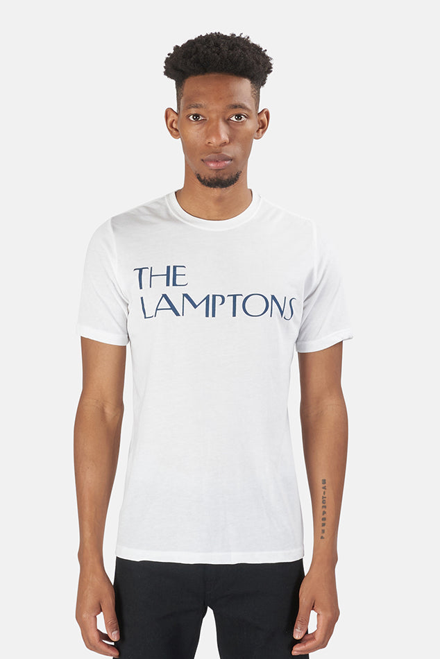 The Lamptons Crewneck Tee White - blueandcream