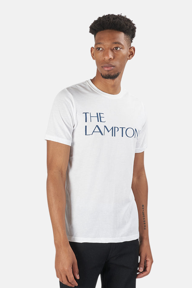 The Lamptons Crewneck Tee White - blueandcream