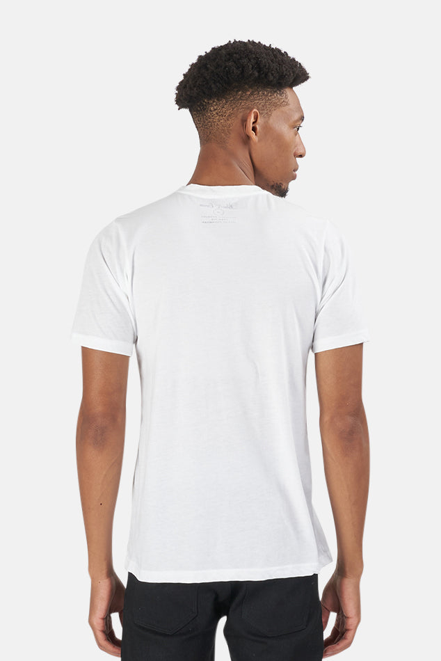 The Lamptons Crewneck Tee White - blueandcream