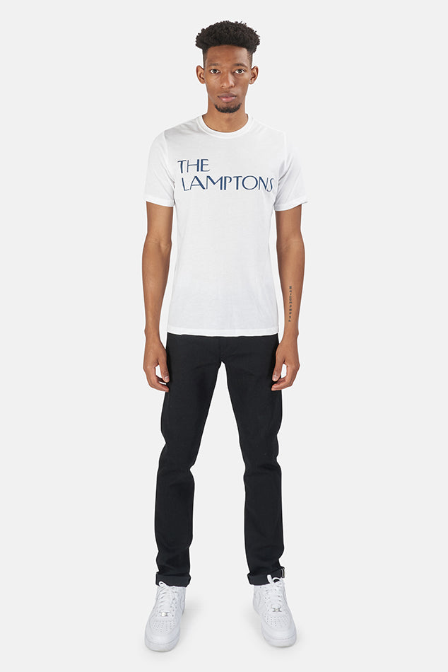 The Lamptons Crewneck Tee White - blueandcream