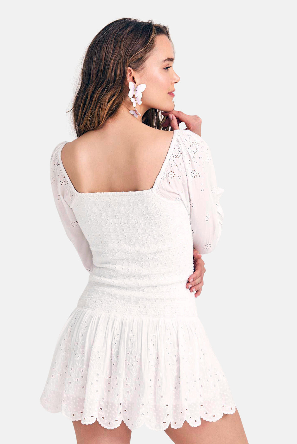 Jayce Dress Antique White - blueandcream