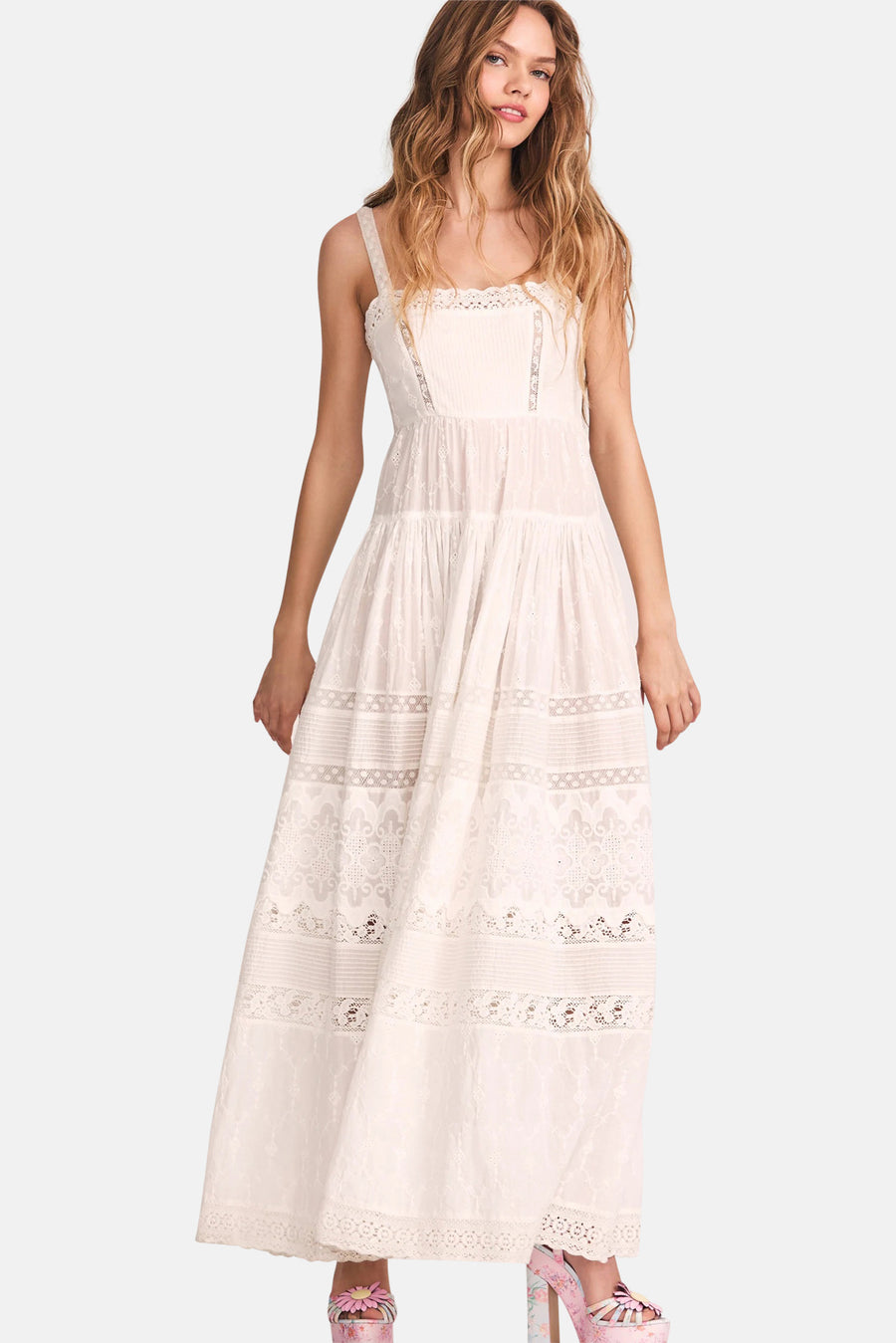 Camisha Dress True White - blueandcream