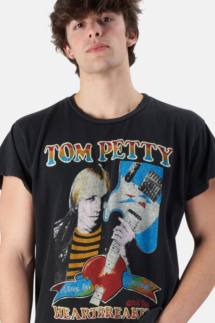 Tom Petty & The Heartbreakers Tee Coal Pigment - blueandcream