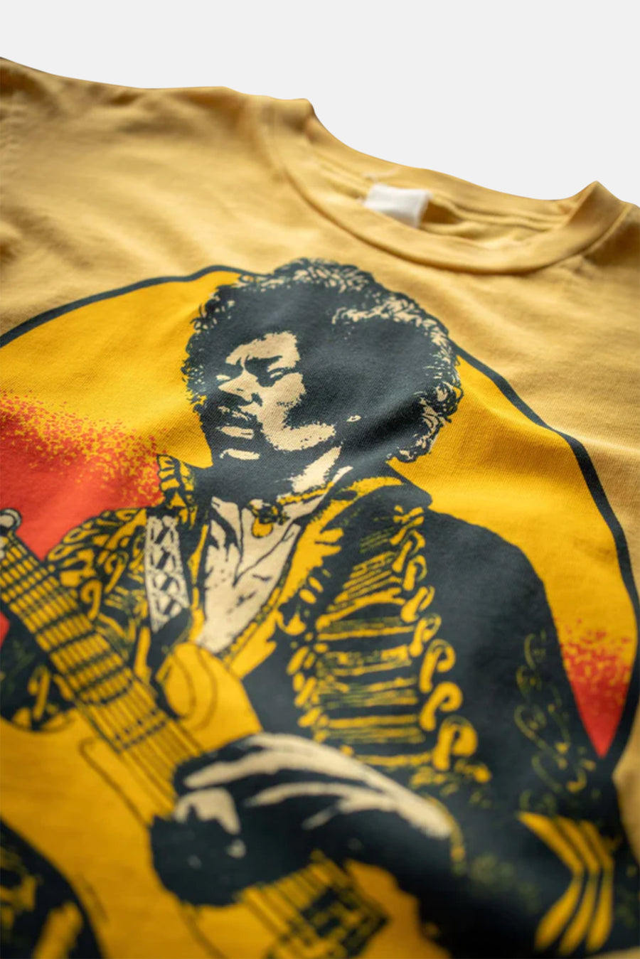 Jimi Hendrix Stone Free Crop Tee Lemon