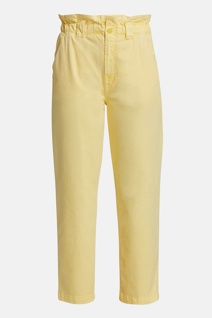 The Yoyo Ruffle Greaser Ankle Pants Goldfinch - blueandcream