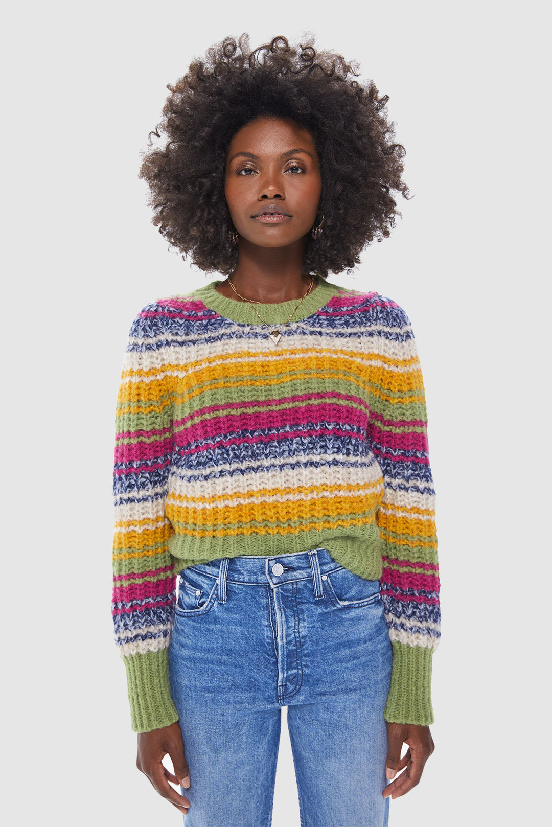 Inset Puff Sleeve Jumper Tripped Up