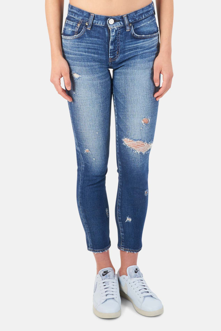 Gleedsville Skinny Jean Dark Blue - blueandcream