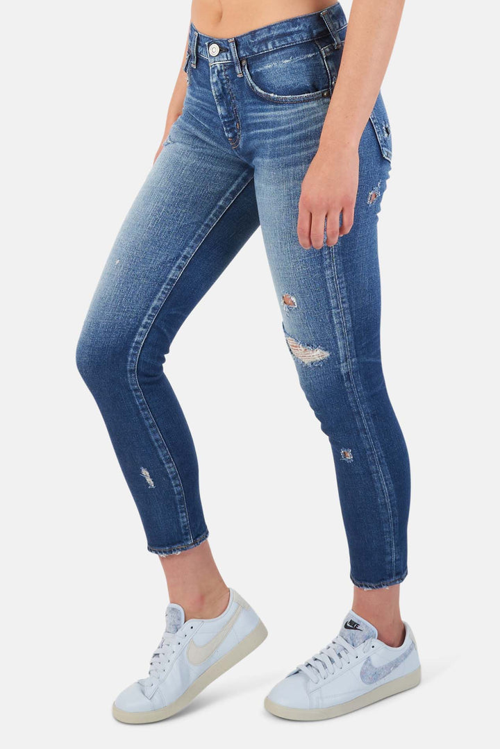 Gleedsville Skinny Jean Dark Blue - blueandcream