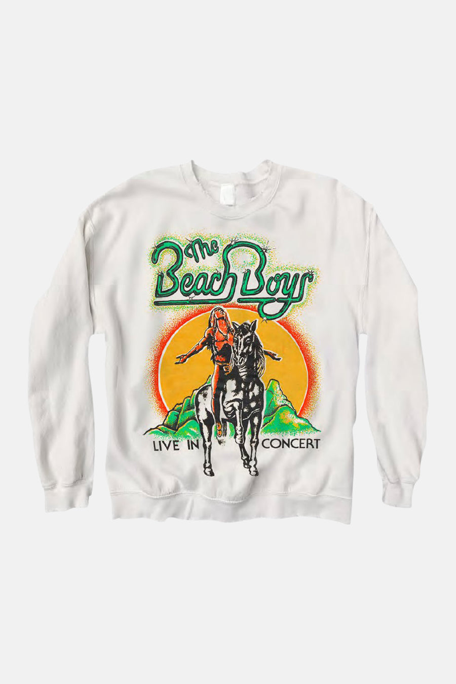 Beach Boys Live In Concert Sweatshirt Off White - blueandcream