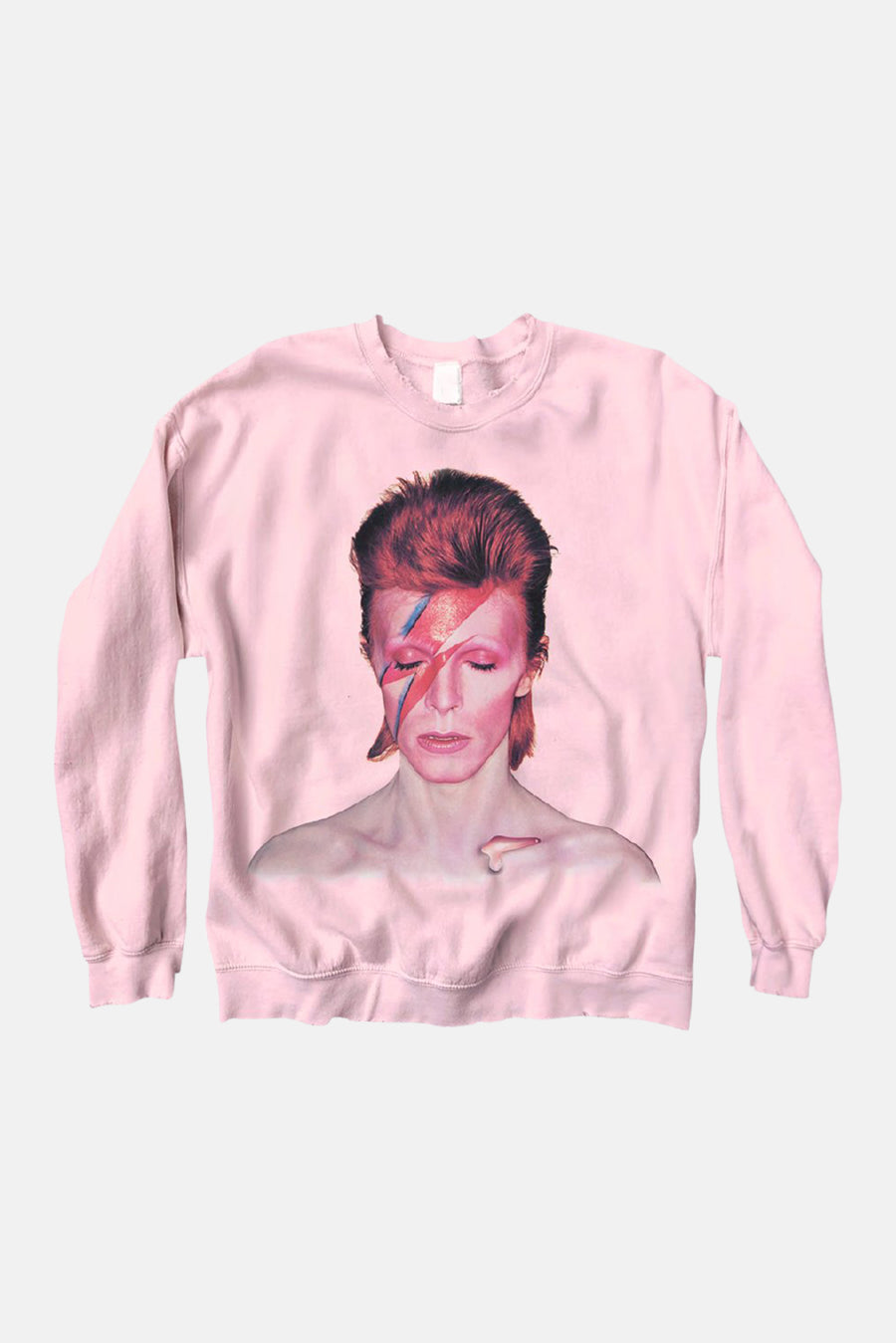 David Bowie Ziggy Sweatshirt Pink - blueandcream