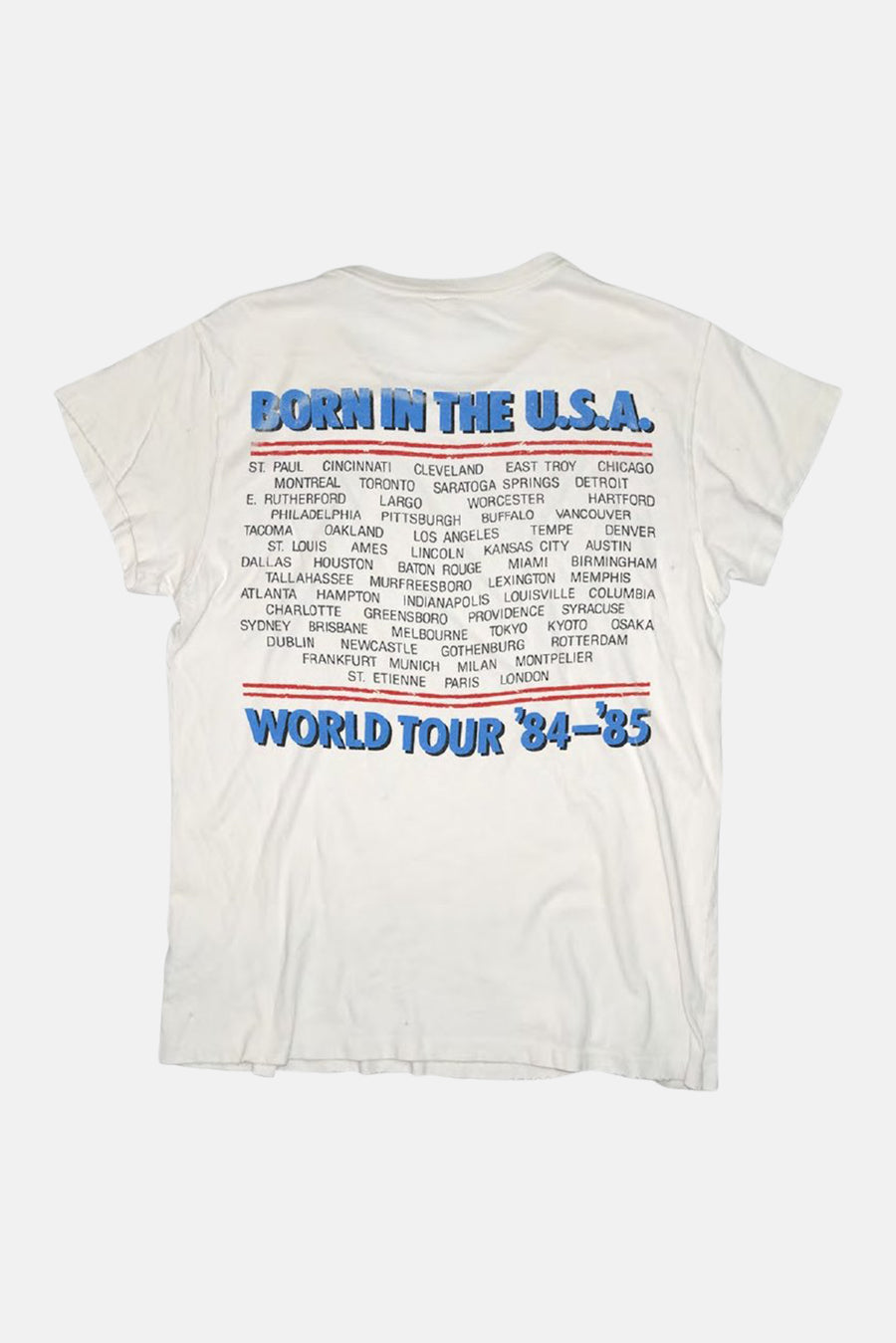 Springsteen Born In The USA World Tour Tee - blueandcream