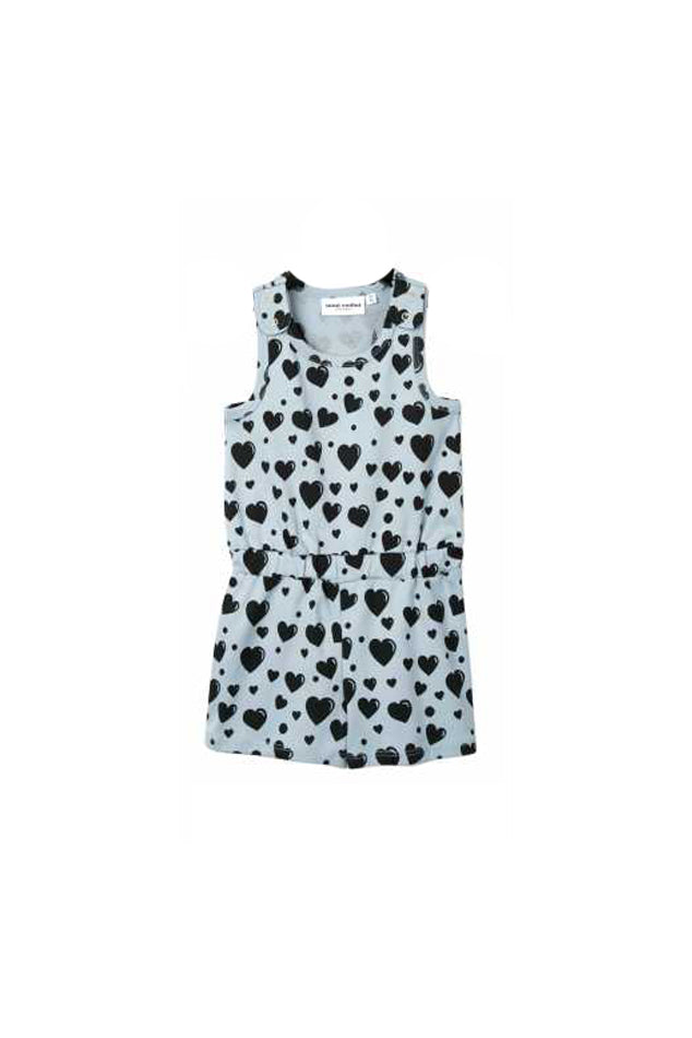 mini rodini heart dress Hearts Summersuit – blueandcream Trouser Inseam:W28 L28 NEW Louisa Ballou Birds Perfect for special occasions vt::Dresses::Neckline::Off Shoulder