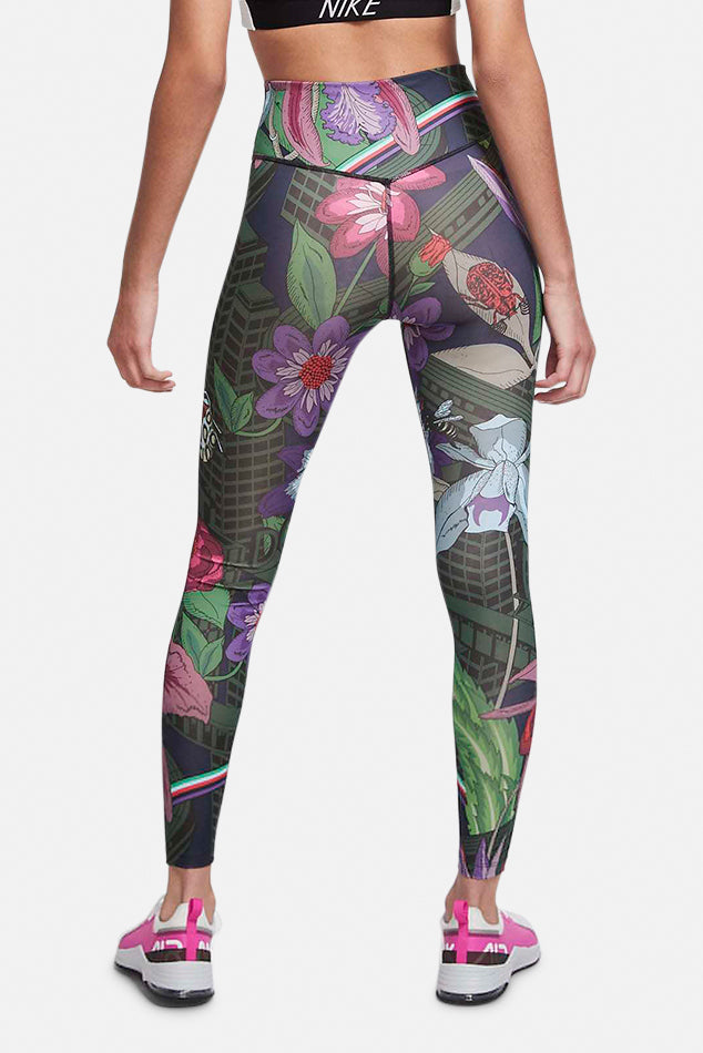 Nike Icon Clash One Floral Leggings - blueandcream