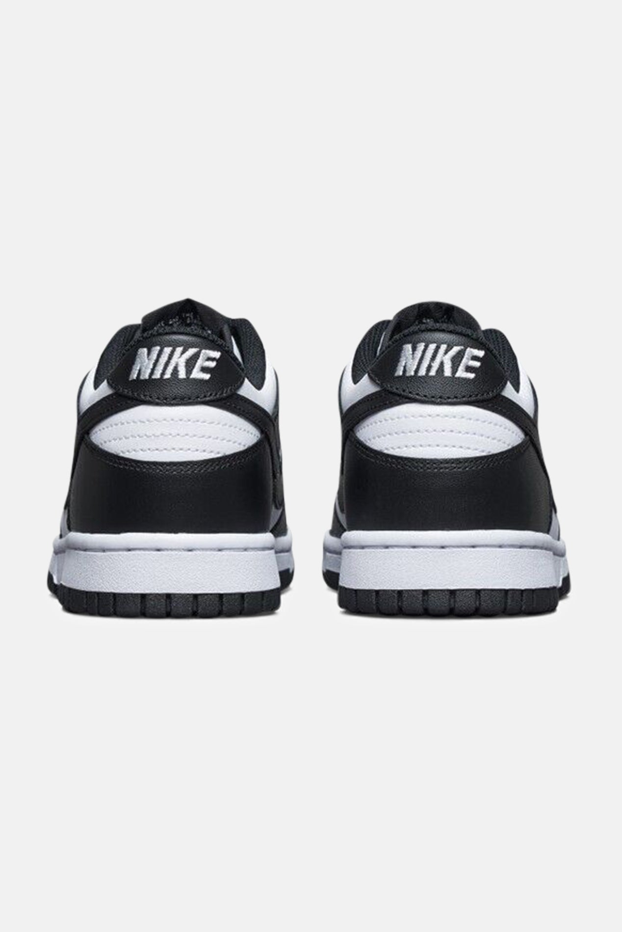 nike dunks black and white youth