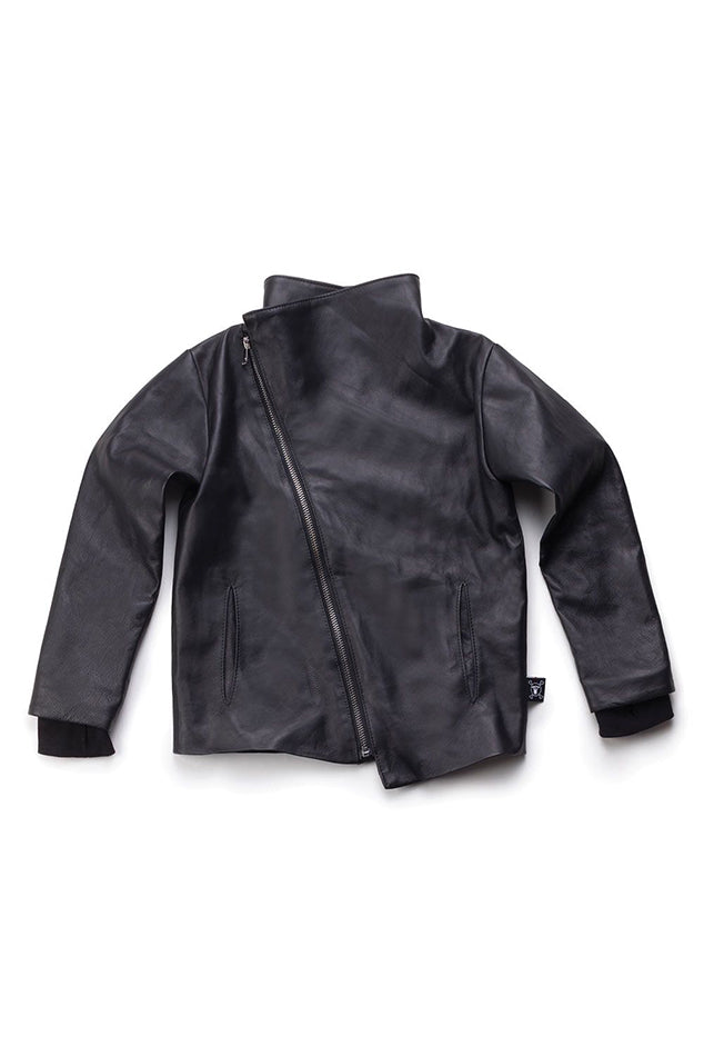 Nununu Leather Jacket - blueandcream