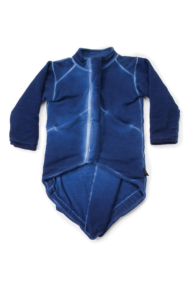 Dirty Blue NUNUNU Tail Jacket - blueandcream