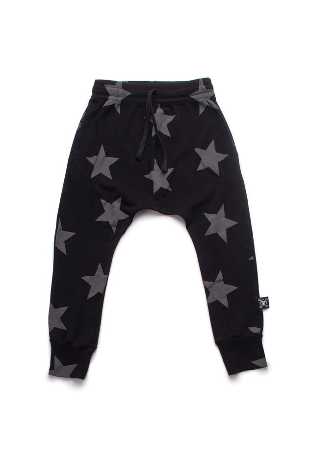 Star Baggy Pants Black - blueandcream