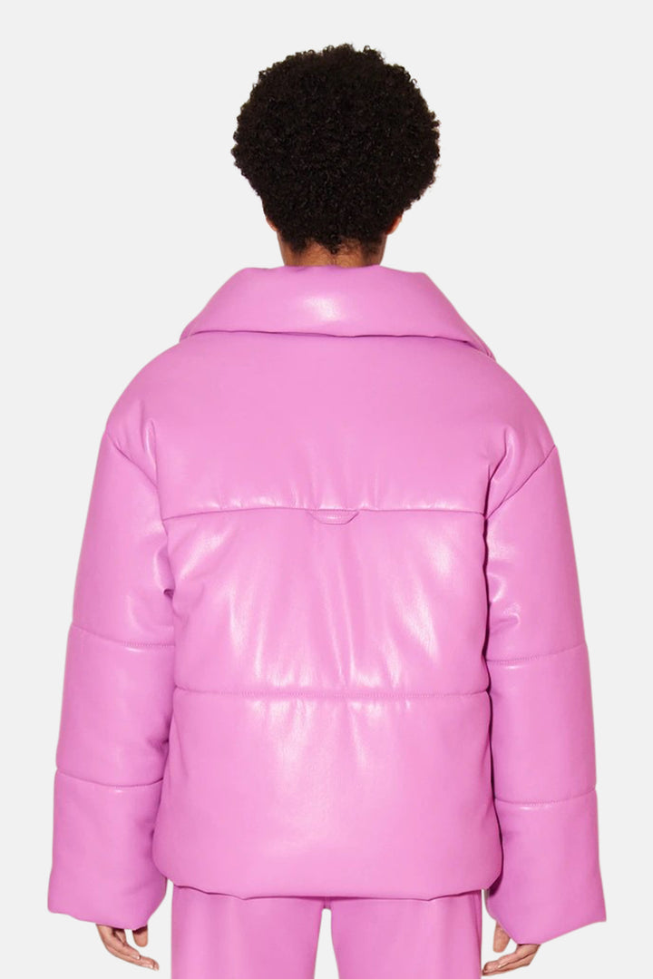 Hide Puffer Coat Super Pink - blueandcream